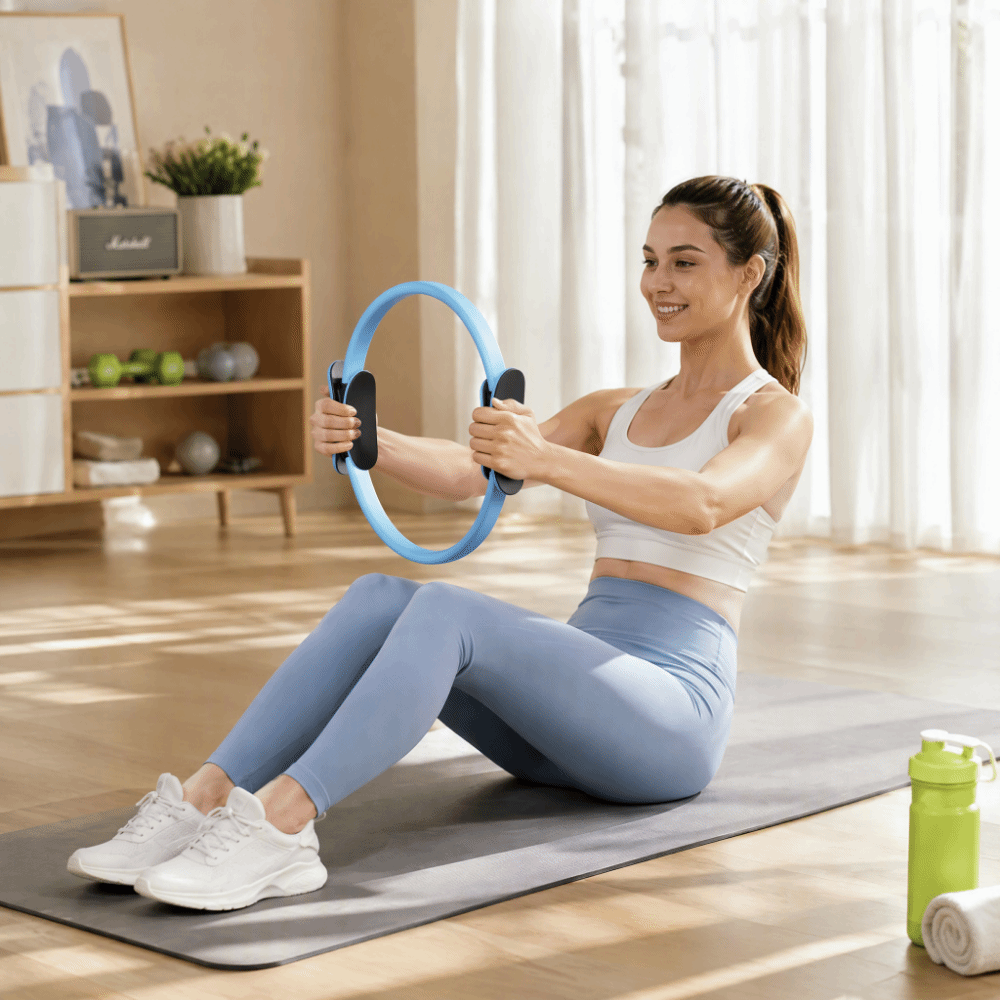 Pilates Yoga Ring - Shaping Fiberglass Pilates Ring Non-Slip Grip
