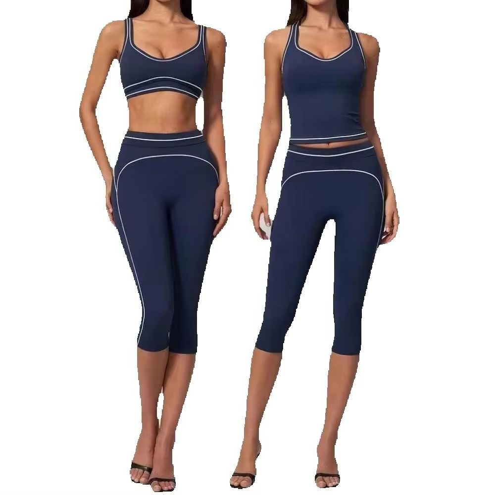 Women Contrast Stitch Racerbac - Pilates Yoga Class review and price