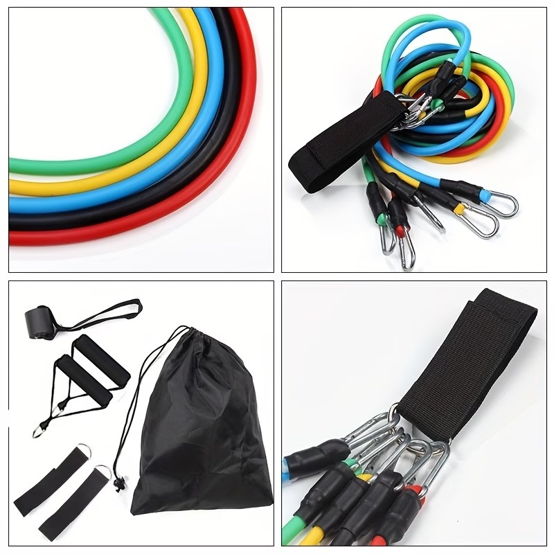 Resistance Band Set with Door  - Pilates Yoga Bar review and price