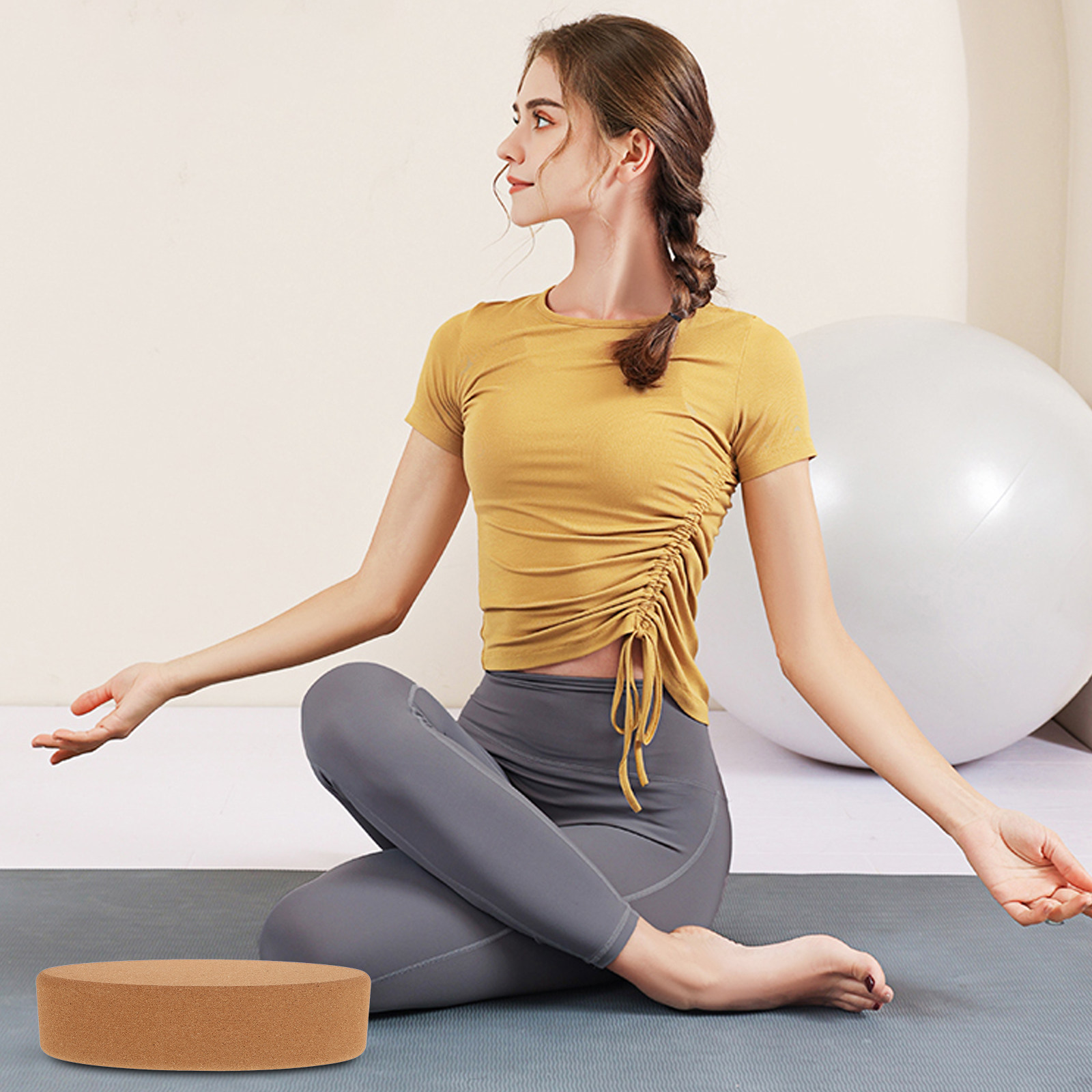 Oval Cork Yoga Block Premium D - Yoga Block Cork review and price