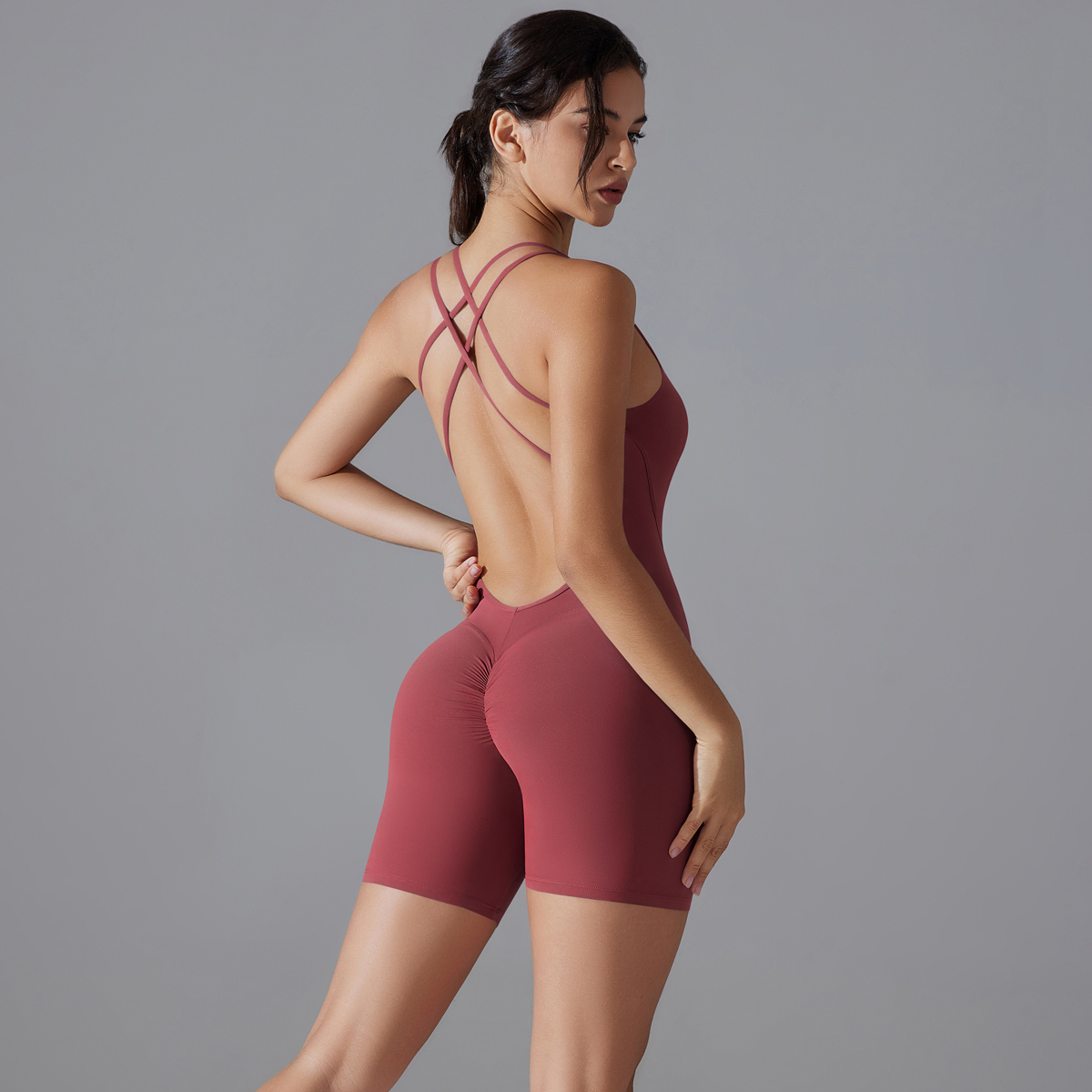 Yoga Set Sexy Backless Sporty  - Pilates Yoga Gear review and price