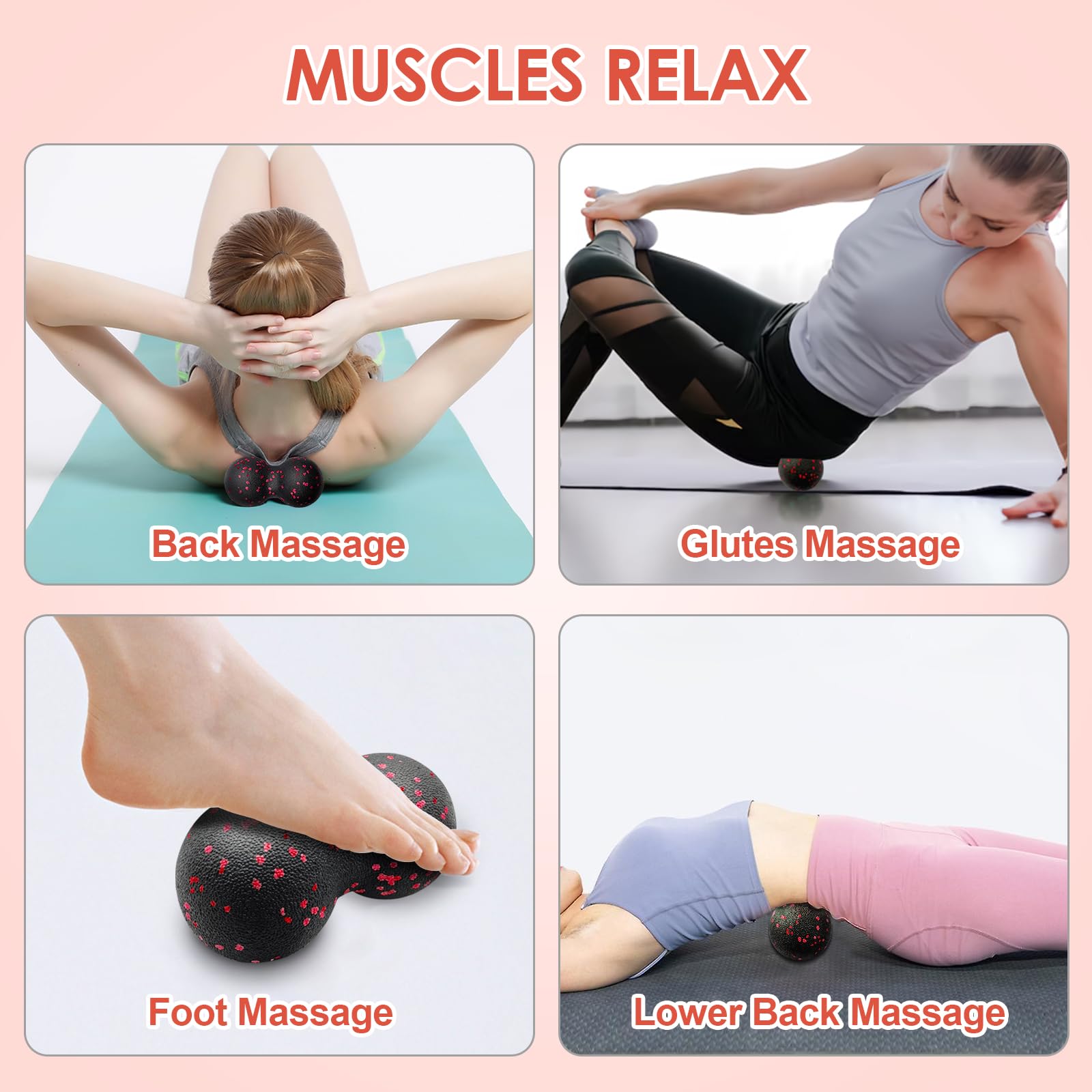 Hollow Yoga Roller Massage Pea - Pilates Yoga Block review and price