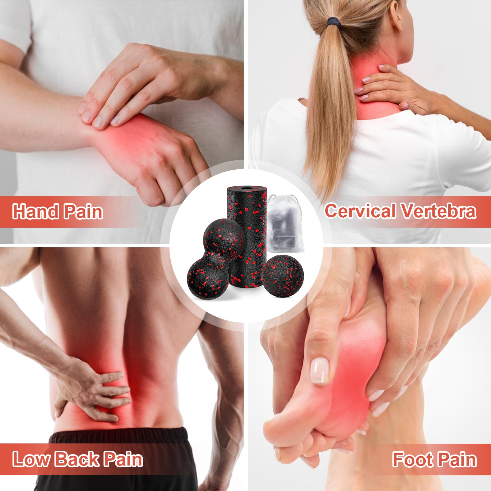 Hollow Yoga Roller Massage Pea - Pilates Yoga Block review and price