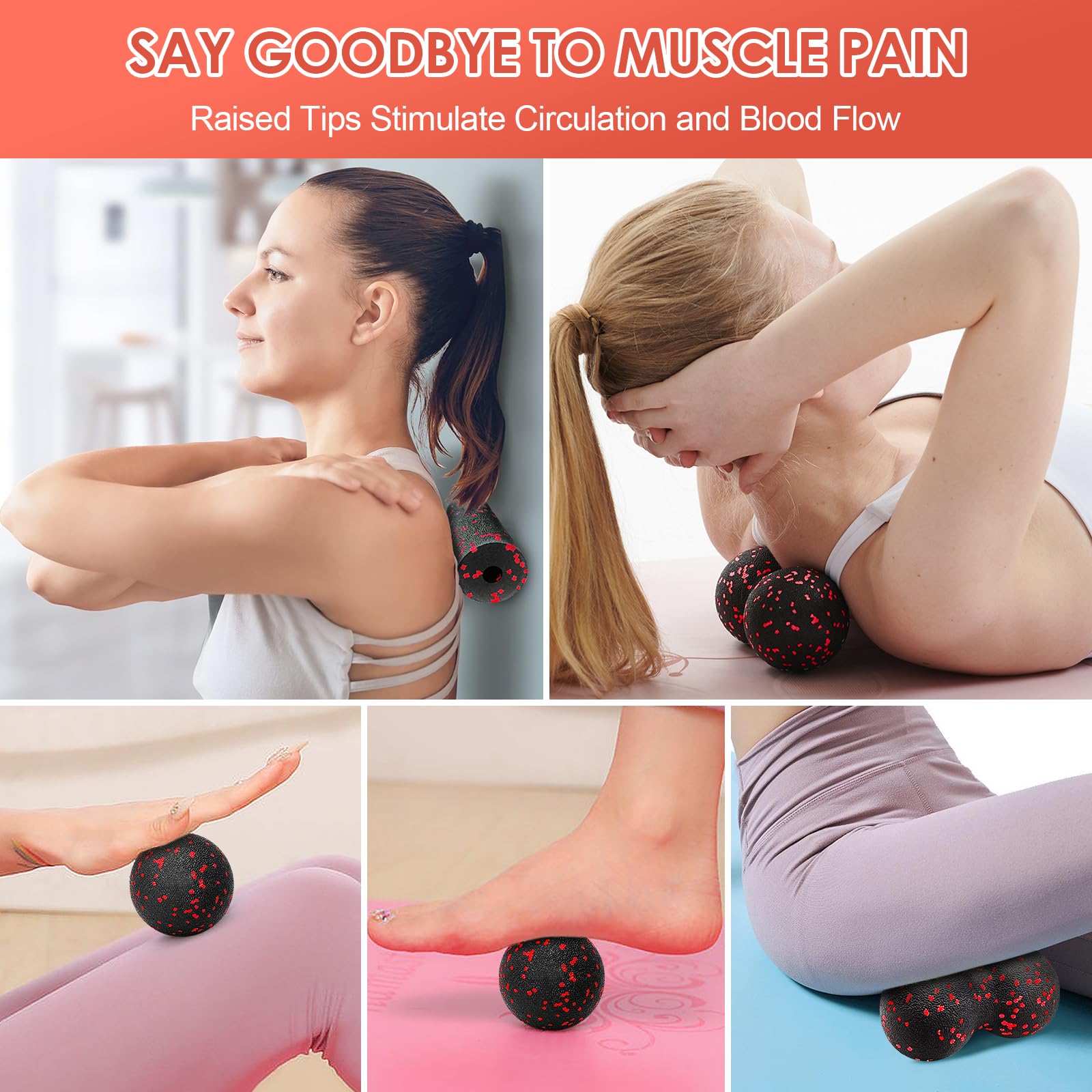 Hollow Yoga Roller Massage Pea - Pilates Yoga Block review and price