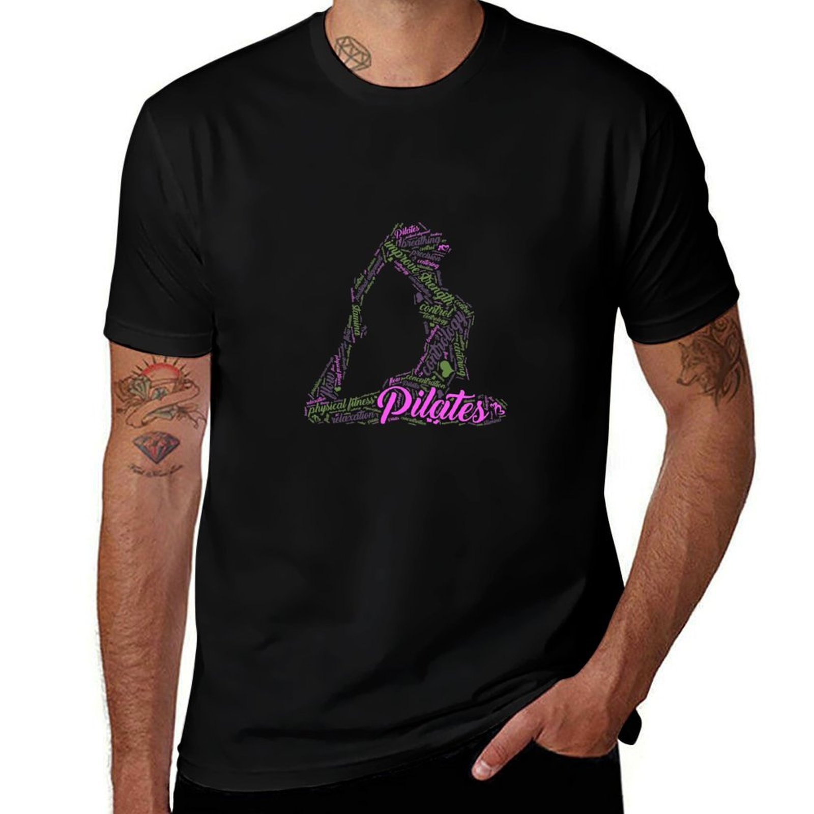 Womens Fun Word Cloud and Cute - Pilates Yoga Class review and price