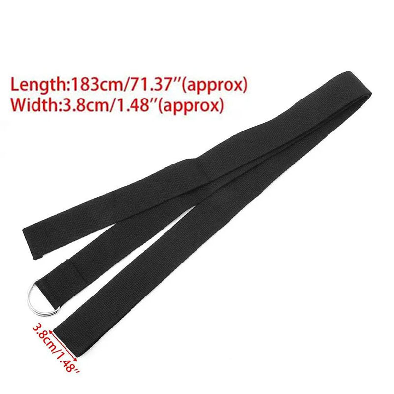 183*3.8cm Cotton Yoga Strap Wi - Pilates Yoga Ring review and price