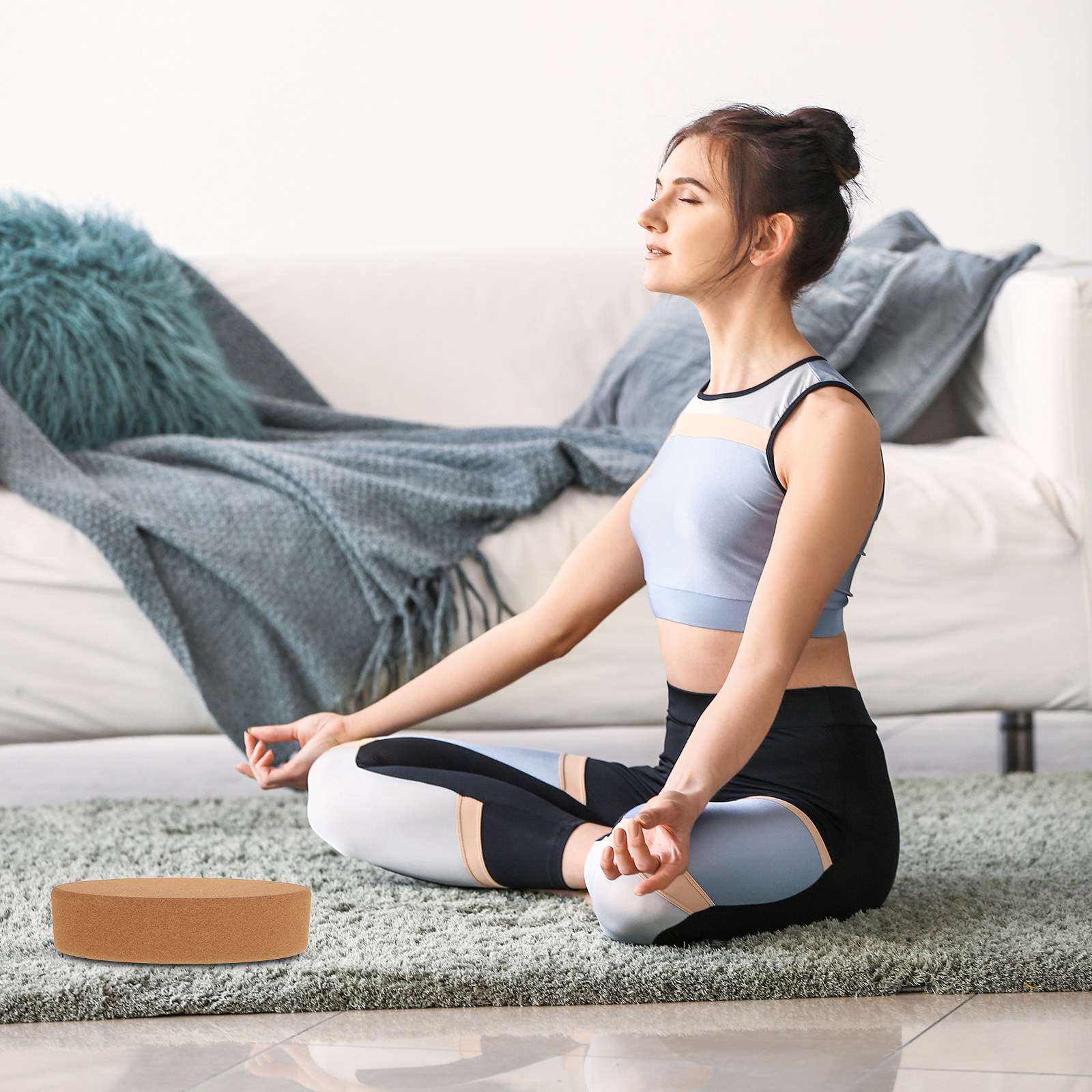 Oval Shaped Cork Yoga Block Su - Yoga Block Cork review and price