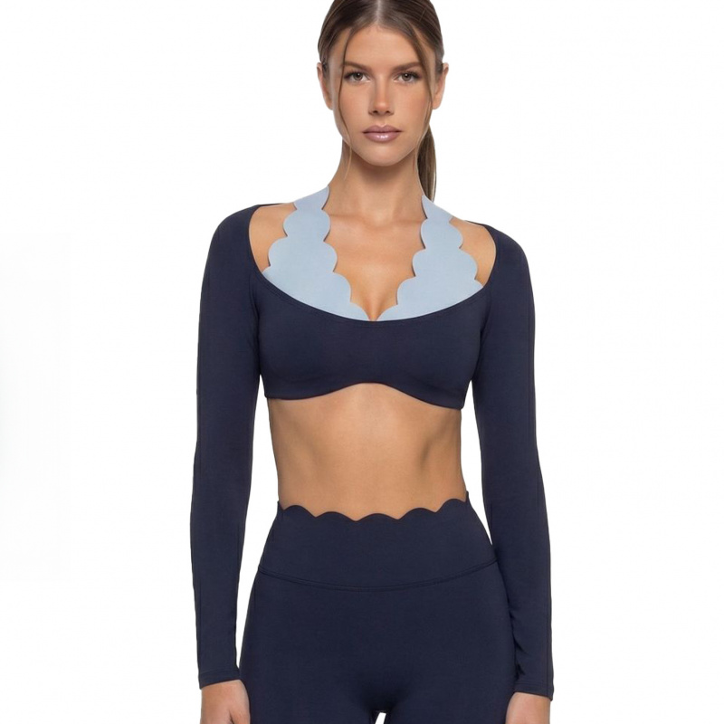 Fake Two-piece Color-blocked Y - Pilates Yoga Block review and price