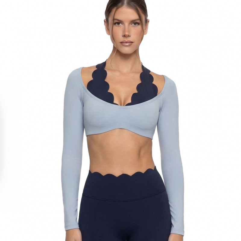 Fake Two-piece Color-blocked Y - Pilates Yoga Block review and price