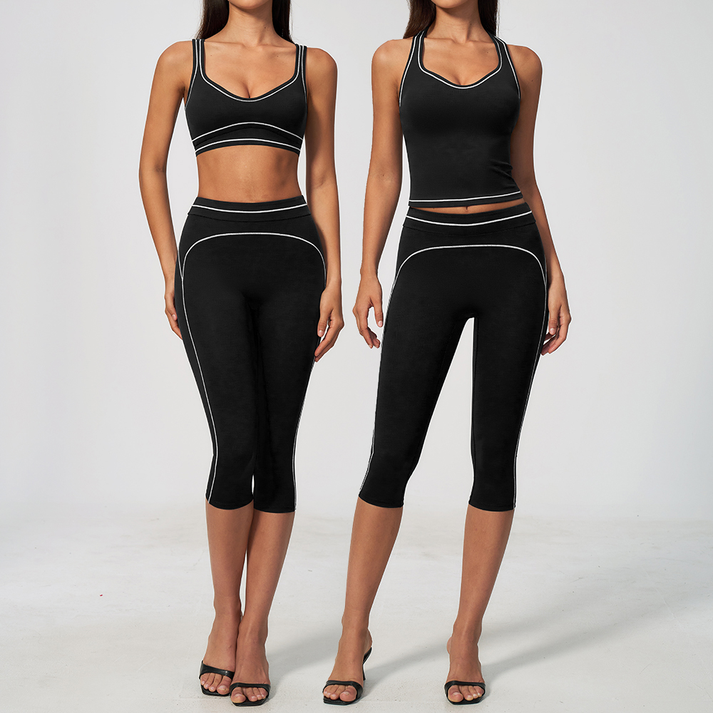 Women Contrast Stitch Racerbac - Pilates Yoga Class review and price
