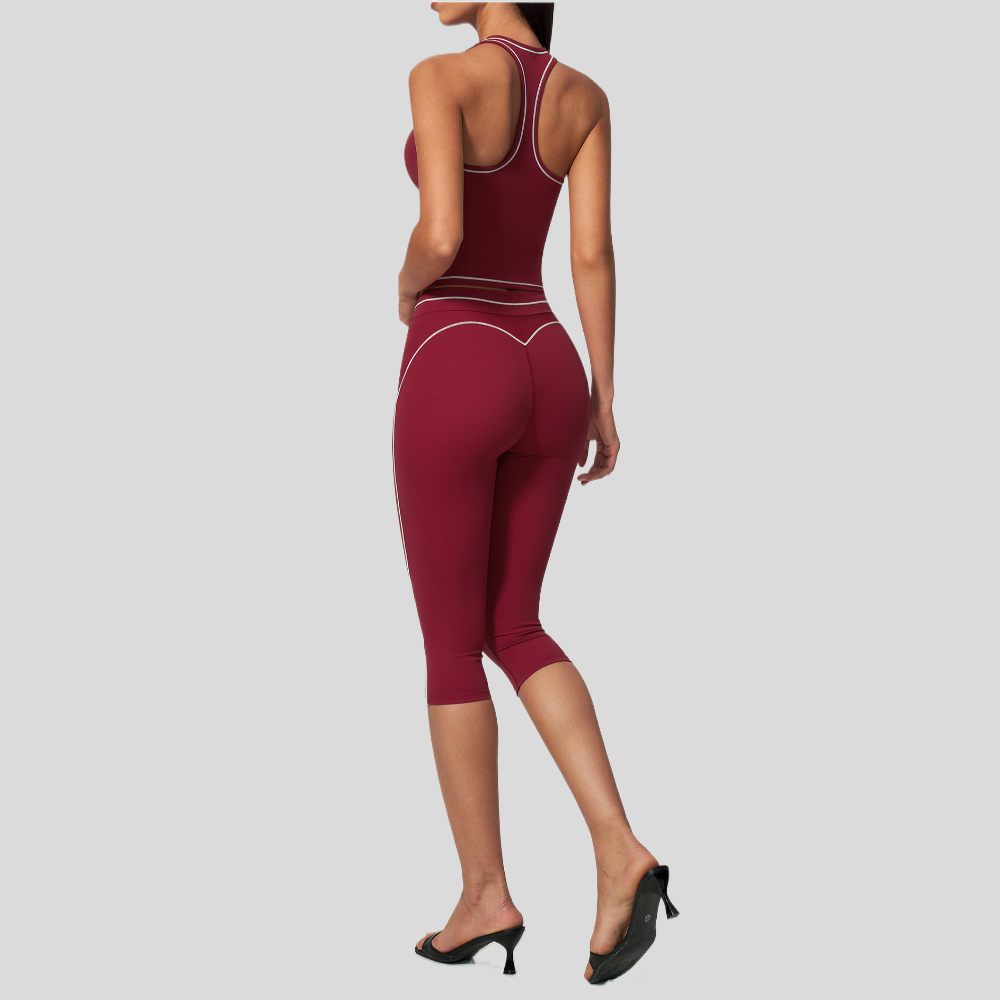 Women Contrast Stitch Racerbac - Pilates Yoga Class review and price