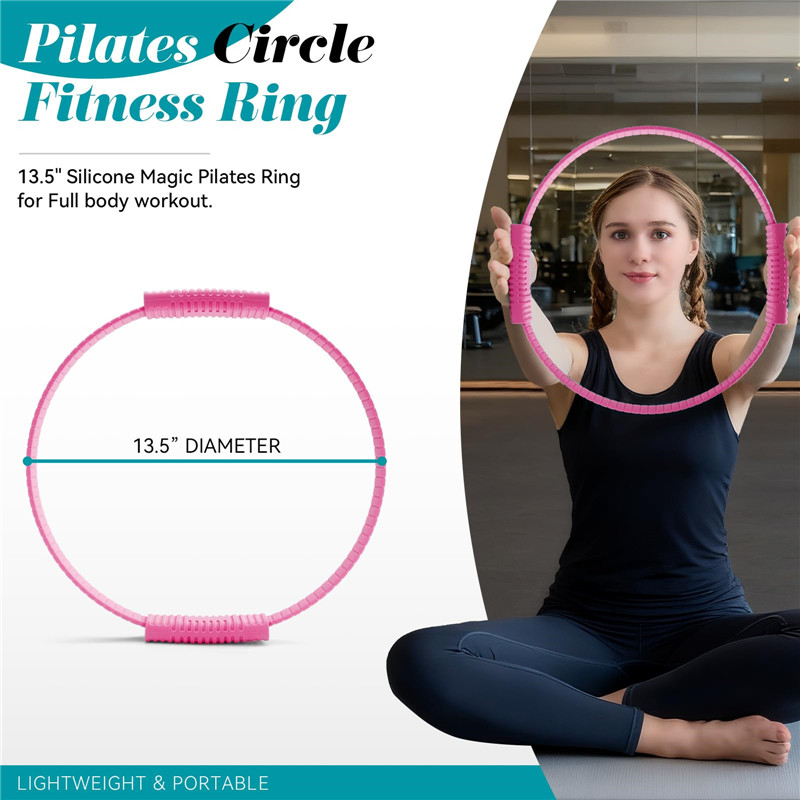 Eco-Friendly Double Handle Sil - Pilates Yoga Ring review and price