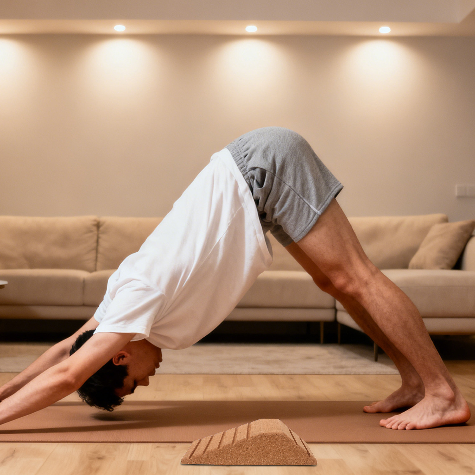 Cork Squat Trapezoid Yoga Bloc - Yoga Block Cork review and price
