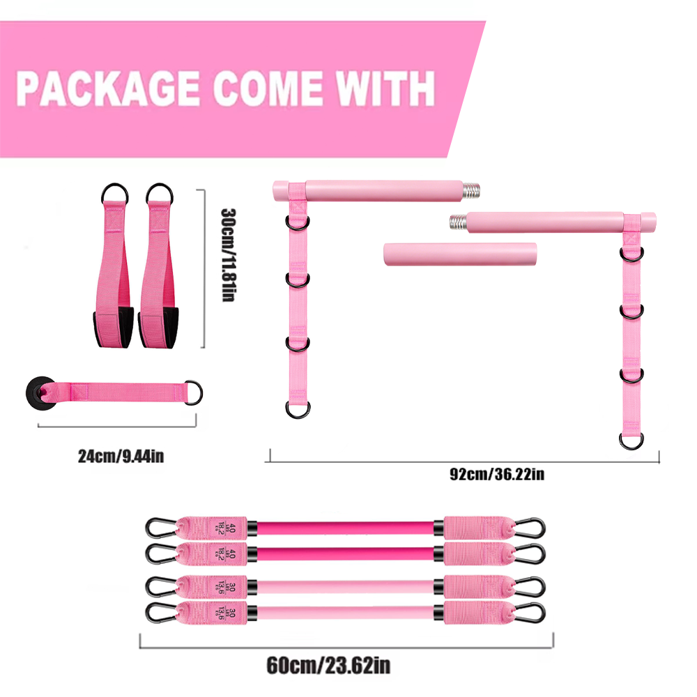 Resistance Tube Set Multifunct - Pilates Yoga Bar review and price