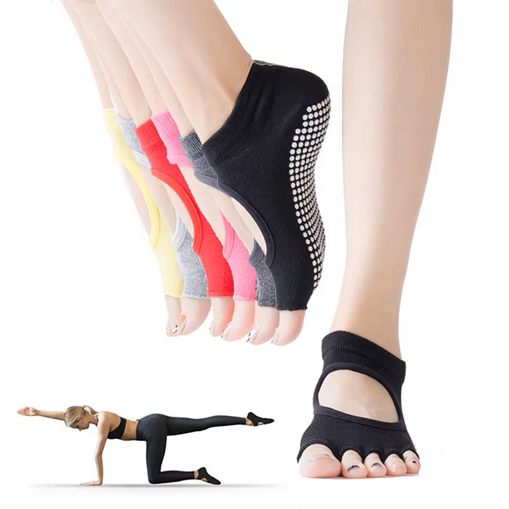 Backless Five Toe Yoga Socks O - Pilates Yoga Home review and price