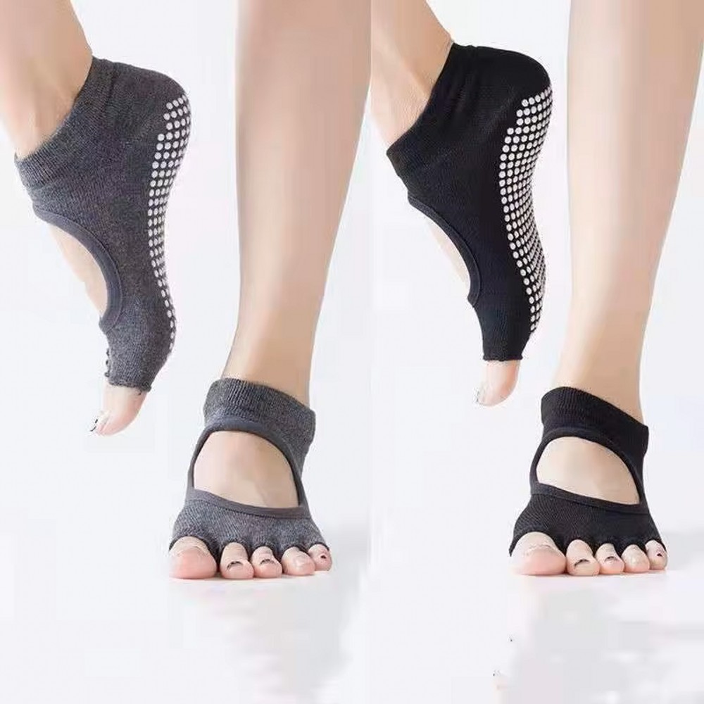 Backless Five Toe Yoga Socks O - Pilates Yoga Home review and price